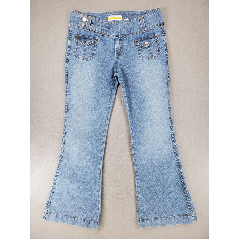 Vintage Bare Back Stationwagon‎ Jeans Flare Sz 11 Light Wash Rare Denim Y2K 90s